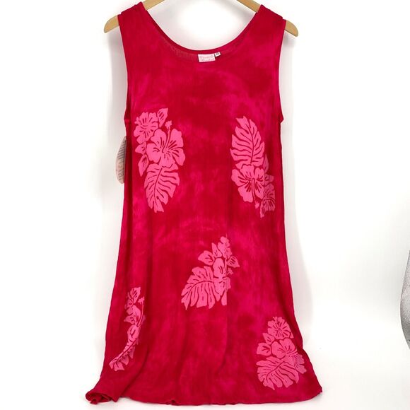 Pineapple Passion Hawaiian Hibiscus Flower Sundress Swim Cover up NWT One Size - Picture 2 of 9